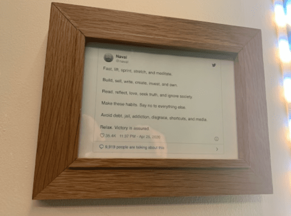 brown wooden picture frame