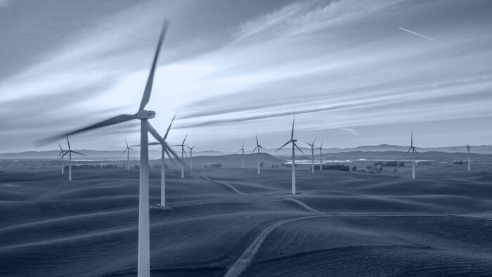 Field of Wind Turbines.